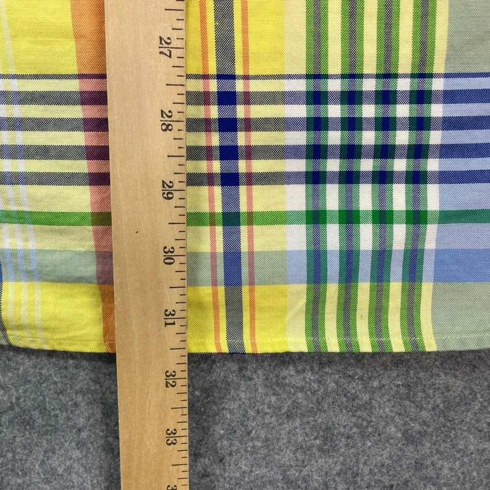 Ralph Lauren Mens Shirt XL Multi-color Plaid Stretch Long Sleeve Slim Fit - Picture 9 of 12